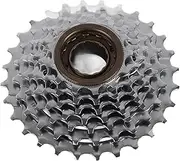 7 Speed Cycle Freewheel, Mountain Cycle Threaded Flywheel with Plated Steel, Drivetrain Component for Smoothness Shifting