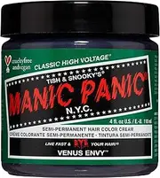 MANIC PANIC Classic Venus Envy Semi Permanent Hair Color - Dark, Neutral Green Hair Dye for Women & Men That Lasts 4-6 Weeks - Vegan, Ammonia & Cruelty-Free - Create & Mix Custom Shades (4oz)