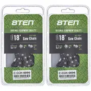 Chainsaw Chain 18 Inch .058 3/8 68DL for Homelite 550 650 73EXL068G 2-Pack