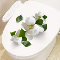 在飛比找ETMall東森購物網優惠-馬桶貼紙衛生間瓷磚創意花朵立體花3D浴室玻璃背景墻裝飾防水貼