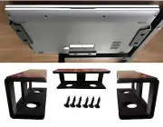 Zulu Supply Under Desk Laptop Mount Holder Aluminum Shelf Holder for Laptop T...