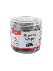 M&G Foldback Clips 15mm black- PACK of 2