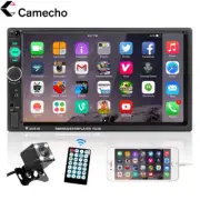 7" Car Stereo Radio Bluetooth Touch Screen 2Din USB FM AUX IN Mirror Link Camera (for: Audi)