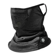 Winter Neck Gaiter Warmer with Ear Loops Cold Weather Grey 2