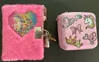 Kid’s Unicorn Mini Plush Journal Mini Make Up Set Claire’s New w/Free Gift