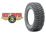 4X 37X13.5R18 37/13.5R18 MICKEY THOMPSON MTZ P3 TYRES 18" STEEL RIMS MUD TERRAIN