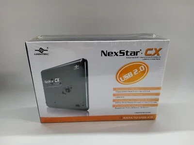 Vantec NexStar CX NST-200S2-BK 2.5-inch SATA to USB 2.0 External Enclosure