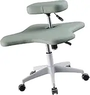 WeiLaiKeQi Cross Legged Chair Meditation Chair Office Chair Kneeling Chair for Home Bedroom, Green
