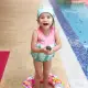 【Splash About 潑寶】兒童泳衣 浮力 防曬 - 花漾蜻蜓(兒童浮力泳裝)