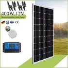 400W Solar Panel Kit 21V Mono Fixed Home Caravan Camping Power Battery Charging