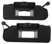 1997-04 C5 Corvette; Sun Visor Set; With Vanity Mirror; LH and RH Sides; Black;