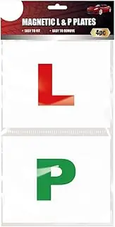 Magnetic 4 Pack, 2 L Plates & 2 P Plates for Car, Car & Motorcycle Accessories for New Drivers, Learner & Passed Drivers