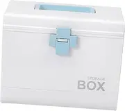 Anneome Medicine Box Portable Case for Household Monthly Pill Organizer Medicine Storage Box Blue