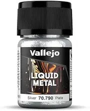 Vallejo Model Colour Metallic Silver (Alcohol Base) 35 ml Miniatures