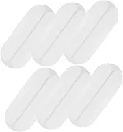 DOITOOL 6pcs Adhesive Shoulder Pad Neck and Shoulder Heat Pad Barbell Pads for Hip Thrusts Bra Strap Holders for Shoulder Push Bra Shoulder Strap Cushion Clear Strap Bras for Women White