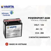 在飛比找蝦皮購物優惠-VARTA AGM YTX14-BS 輔助電瓶12AH 賓士