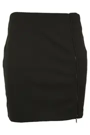 Zip Split Mini Skirt--STA-UT1580