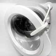 Front Load Washer Door Prop and Stopper, Strong Magnetic Washing Machine Door Holder with 1.79 inch Magnet Base, Removable Washer Door Stopper Keep Washer Door Open to Prevent Odors (White)
