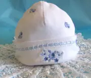 Carter's ~ Pretty Blue Collection ~ Baby Girl Bonnet ~Hat ~ Beanie