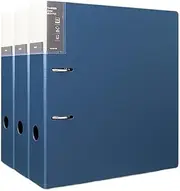 Filing Envelopes 3-Piece A4 Perforated File Folder 2-Hole Data Sheet Detachable Archive Storage Folder Plastic Folders(Blue)