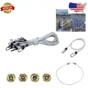 Heavy-Duty 64-Inch Bungee Cords with Hooks – 10-Pack for Ultimate Versatility