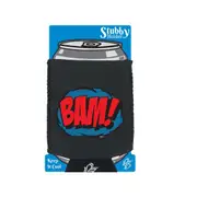 Comic Bam - Funny Novelty Stubby Holder With Base