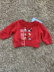 disney baby mickey and friends newborn sweatshirt- NWT