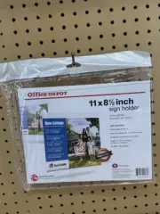 NEW Office Depot Best Durable Sign Holder Ready-To-Hang Menu/Sale/Business/Yard
