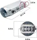 Dryer Heating Element Assembly New Compatible replacement for DLE5977S,DLE5977SM