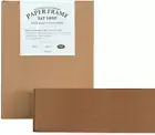 Paper Photo Frames PLAIN 100 5X7 Inch Kraft 100 Pack - Fits 5"X7" Pictures