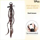 Synthetic Braided Twist Braids Ponytail Fluffy Wig Hair Rubber Band Extension GS