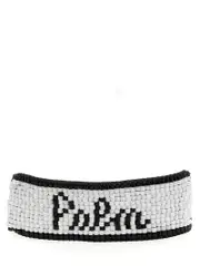 [Palm Angels] Palm Angels-Palm Beads Gioielli Bianco/Nero-Donna OS White/Black