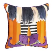 MacKENZIE CHILDS WITCHES BOOTS HALLOWEEN PILLOW BNWT