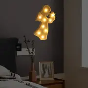 (Warm White)Plastic LED Angel Fairy Shape Night Lamp Decoration Light