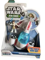 Star Wars Jedi Force Freeco Bike with Obi-Wan Kenobi Figure Playskool Heroes 3-6