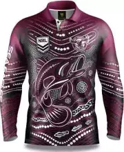 Manly Sea Eagles NRL Indigenous Fishing Shirt Sizes S-7XL BNWT