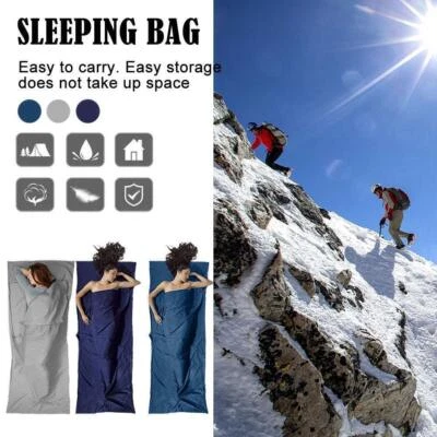1/2PC Ultralight Single Sleeping Bag Liner Hotel Travel Sheet Sleep Sack Camping