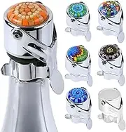 Wine Stopper & Champagne Stopper All In One - Patented Seal, Preserves Bubbles & Taste for Prosecco, Cava, and Wine – 1 Pro Grade Evan James Bottle Stopper With Hanging Gift Box