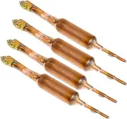 BYSOL 4 PCS Filter Drier Refrigerant Liquid LINE|with Charging Valve 1/4 X 1/4 25 grams|for R134A and R12,R22,R502,R407C Bi Directional Filter Drier AC & Refrigeration Linean