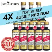 4x Still Spirits Top Shelf Aussie Red Rum Essence homebrew spirit making essence