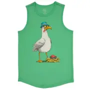 Wonder Nation Boys Tank Top MEDIUM (8) Chicken Eating French Fries Tag Free
