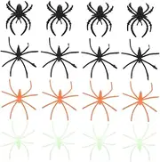ibasenice 100Pcs Glow Dark Spider Ring for Halloween Party Decorations Spider Adornments for Cosplay Costume Events and Themed Celebrations