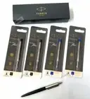Genuine 1 Parker Jotter Stainless Steel Ballpoint Pen + 4 Refills New in Box
