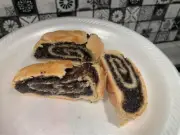 Poppy Seed Nut Rolls 12 Inches Kolache Dessert Homemade Poppyseed 1 Roll