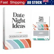 Date Night Ideas - Adventure Challenges Scratch Off Cards Game Couples Gift 2024