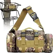 Ruyeiig Tree Stand Bag, Tree Stand Bag, Water- Shoulder Bag, Tree Stand Hunting Bag with Large Capacity and Multiple Pockets, Tree Stand Accessories for Climbing Ladder Stand, Tote Leaves,