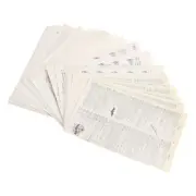 57PCS Scrapbook Paper Old Book Series Background Papers(Writing Paper)