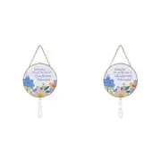 2PK Splosh Family Glass/Metal Suncatcher Hanging Home/Window Decoration 12x26cm