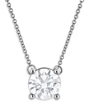 Bloomingdale's Fine Collection Certified Lab Grown Diamond Pendant Necklace in 18K White Gold, 2.25 tcw