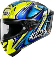 Shoei X-SPR Pro Daijiro Helmet, white-blue-yellow, Size S for Men White Blue Yellow